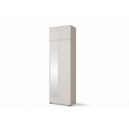 BIANCO kapitányi szekrény 70 cm kasmír kiegészítővel és tükörrel