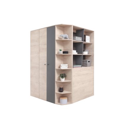 Rendkívüli DELTA DL1 ruhásszekrény, modern dizájnnal és elegáns kidolgozással