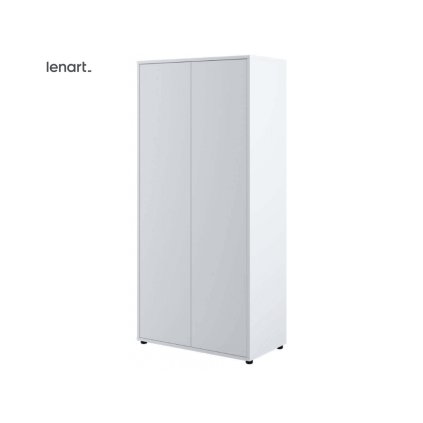 Zárt fehér éjjeliszekrény Lenart BED CONCEPT BC-20