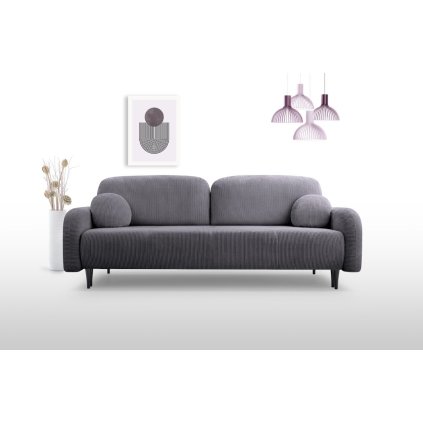 designer kanapé CLOUD elma7 szürke a belső térben