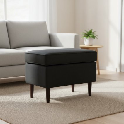 modern-fekete-széklet-ron-bársony