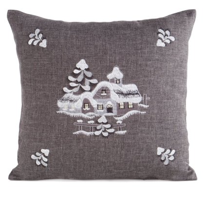 Karácsonyi párnahuzat 246 | acél 45 x 45 cm 0