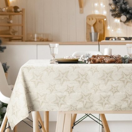 Karácsonyi terítő TÉL | krém/arany 145 x 260 cm 0