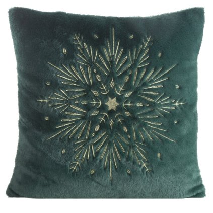Karácsonyi párnahuzat 119 B | sötétzöld 45 x 45 cm 0
