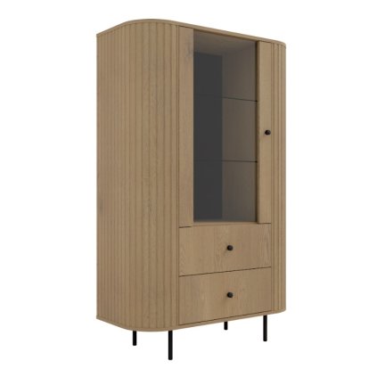 VAOLIA cremona tölgyfa vitrin 1F2S oldalsó