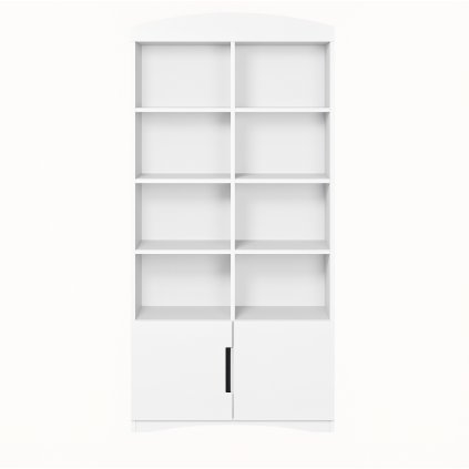 Siroky királyi klasszikus fehér polcokkal és Siroky ajtókkal