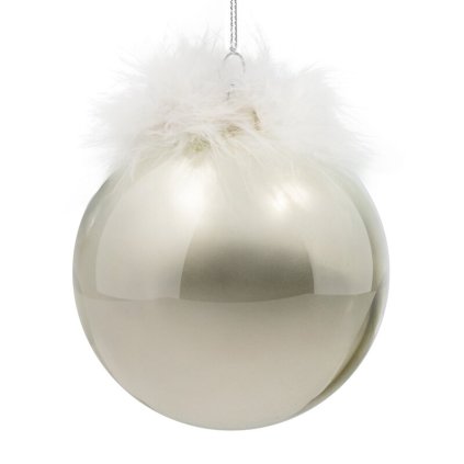 Karácsonyi dekoráció LABDÁK 563 | üveg ezüst 10 cm 0