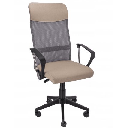 irodai szék zoom bézs karfákkal 2
