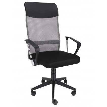 irodai szék zoom fekete szürke karfával