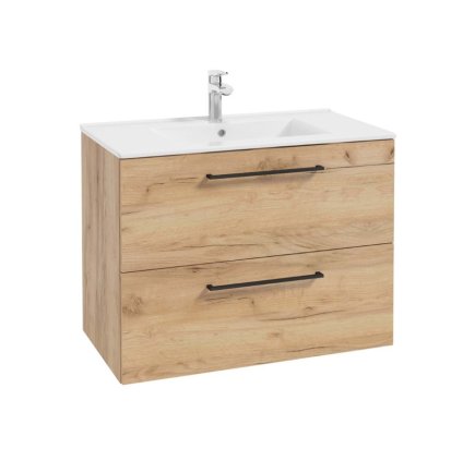 FERATA fürdőszobaszekrény 2 részes tölgyfa kézműves