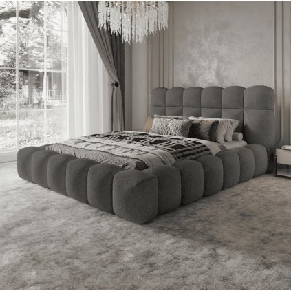 dupla kárpitozott ágy Denver Quelle 92 a hálószobában