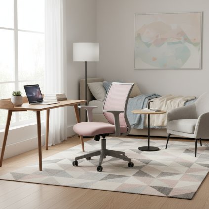 egyedi-irodaszék-q320-rózsaszín