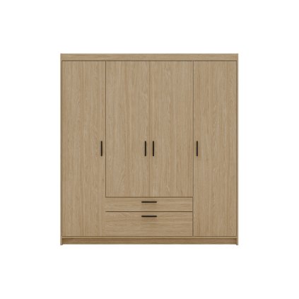 kombinált-szatén-szekrény-ellen-4D2S-olajozott-tölgyfa-designban