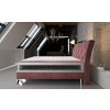 stílusos franciaágy boxspring adel ad 03 pink foltvarrással, oldalnézet