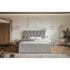 franciaágy boxrugós EMMA 6 szürke, modern kivitelben