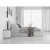 Hailey szürke kárpitozott ágy oldalmatraccal