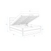 csodálatos tetőtéri ágy modern kivitelben, 160-as méret
