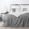 Ágynemű franciaágyhoz NOVA 3 | fehér/szürke 180 x 200 cm 1