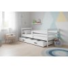 Gyermek egyszemélyes ágy ERYK | fehér KI9