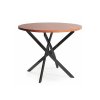 agis kerek étkezőasztal, diófa kivitelben