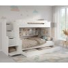 modern emeletes ágy HARRY fehér a gyerekszobában
