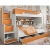 modern emeletes ágy HARRY narancssárga 2