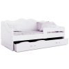 fiókos ágy LEIA fehér