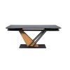 összecsukható étkezőasztal GENESIS fekete tölgy, modern kivitelben