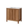fürdőszobai szekrény a mosdó alatt CLASSIC OAK 821 szélesség 80 cm