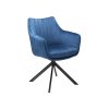 egyedi Azalia Velvet szék, kék kivitelben