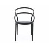 tökéletes fekete műanyag szék GLIS
