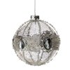 Karácsonyi dekoráció BALL 455 | üveg ezüst 10 cm 0