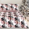 Karácsonyi lepedők egyszemélyes ágyhoz AURA | rózsaszín/fekete 140 x 200 cm 0
