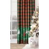 Karácsonyi függöny FELIKS K | piros/zöld 140 x 250 cm 1