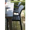 kerti szék tiara grafit az asztal mellett