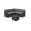 kerti rattan doboz ALODIA CORNER SET 5 grafit