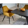 nagyszerű sárga étkezőszék LINEA VELVET, sárga kivitelben