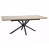 elegáns étkezőasztal LOGAN, modern tölgyfa kivitelben, fekete