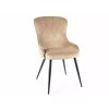 modern étkezőszék LOTUS VELVET, bézs kivitelben