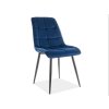 étkezőszék Elegáns bársony, kék kék 86 dizájn
