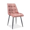 CHIC VELVET étkezőszék, antik rózsaszín BLUVEL 52 kivitelben
