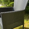 Verde kerti fotel rattan részlet