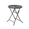 Összecsukható fém kerti asztal ZWMT-60F dróttal, könnyen kezelhető