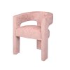 LEITH rózsaszín kárpitozott étkezőszék kényelmes háttámlával