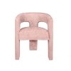 LEITH rózsaszín kárpitozott étkezőszék