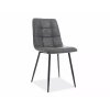 ellenállhatatlan LOOK étkezőszék, modern szürke kivitelben