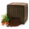 Designer műanyag DECO komposztáló 340L térfogattal, barna