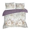 Francia ágynemű TAVASZ 26 | krém/lila 220 x 200 cm 1