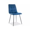 modern étkezőszék MILA VELVET, kék kivitelben