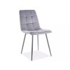 modern étkezőszék MILA VELVET, szürke kivitelben